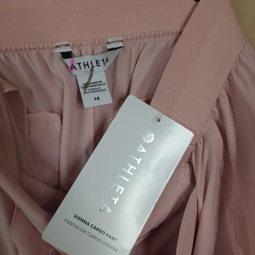 Athleta Vienna Cargo Pants in Pink Size 14 - Picture 8 of 10